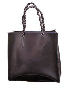Large Leather Tote in Dark Leather