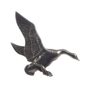 Sterling Silver Goose Hunting Accent