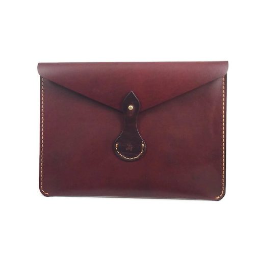 leather ipad case - front view