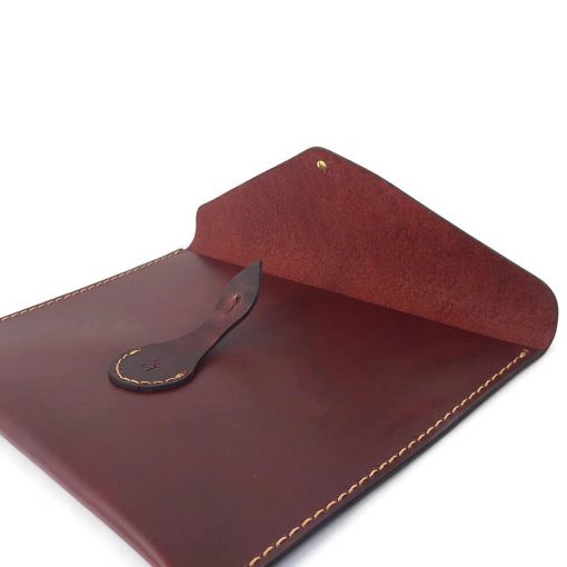 leather ipad case - open