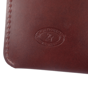 Leather Kindle Case / iPad Mini / Nook Envelope-Style Case - Embossed Coyote Leather logo