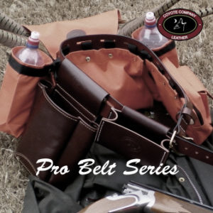 Leather shotgun belt with accessories