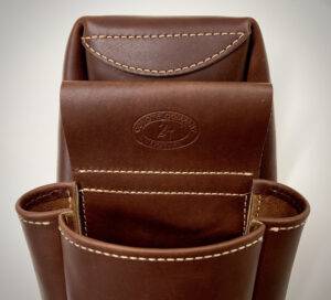 soft leather shell pouch top
