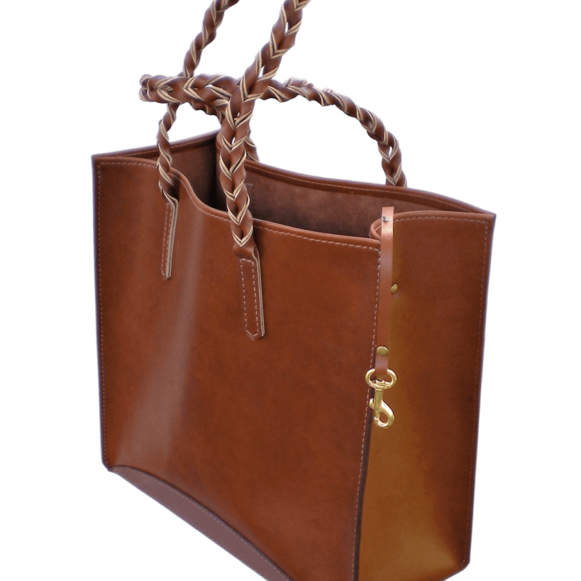 Large Coyote Ultimate Tote with Braided Handle
